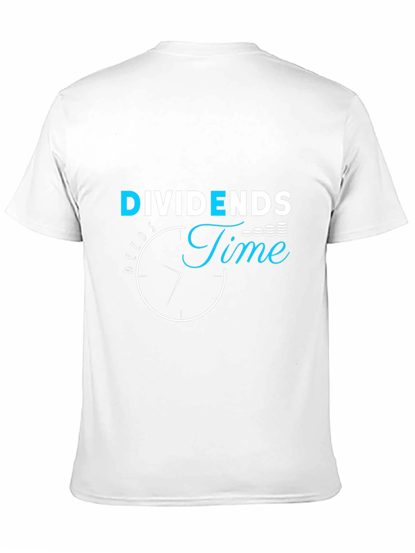 Dividends Time Black Graphic Tee - Investing
