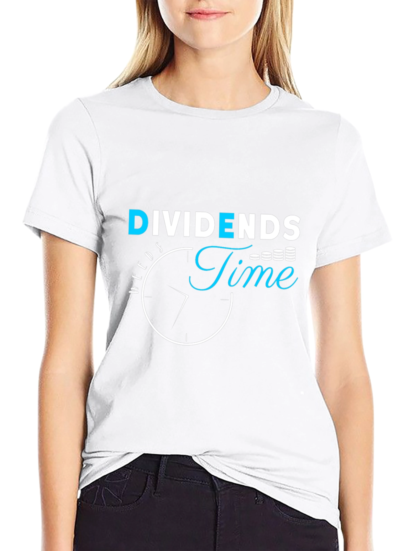 Dividends Time Black Graphic Tee - Investing