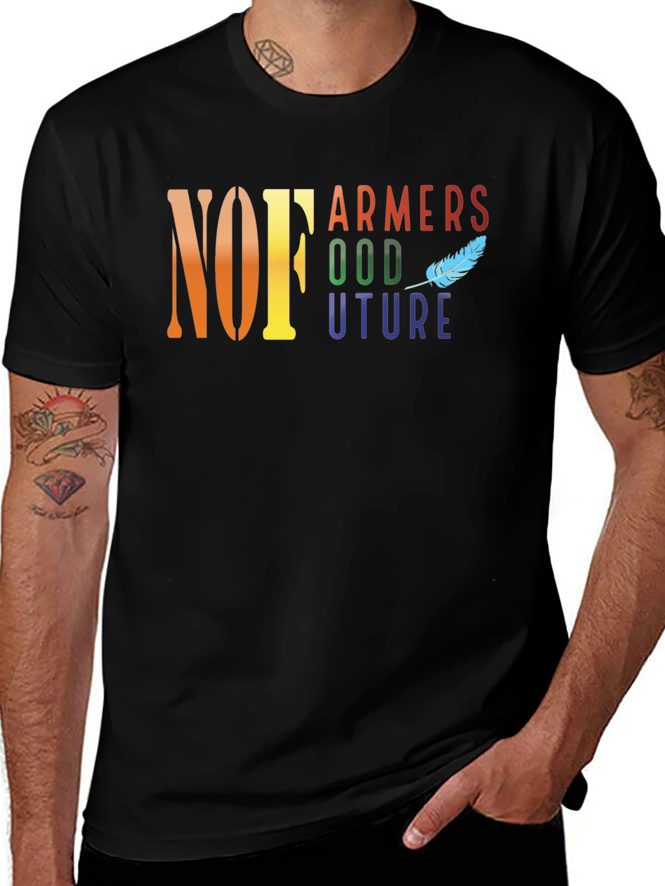 NOFA Farmers Future Black Graphic T-Shirt