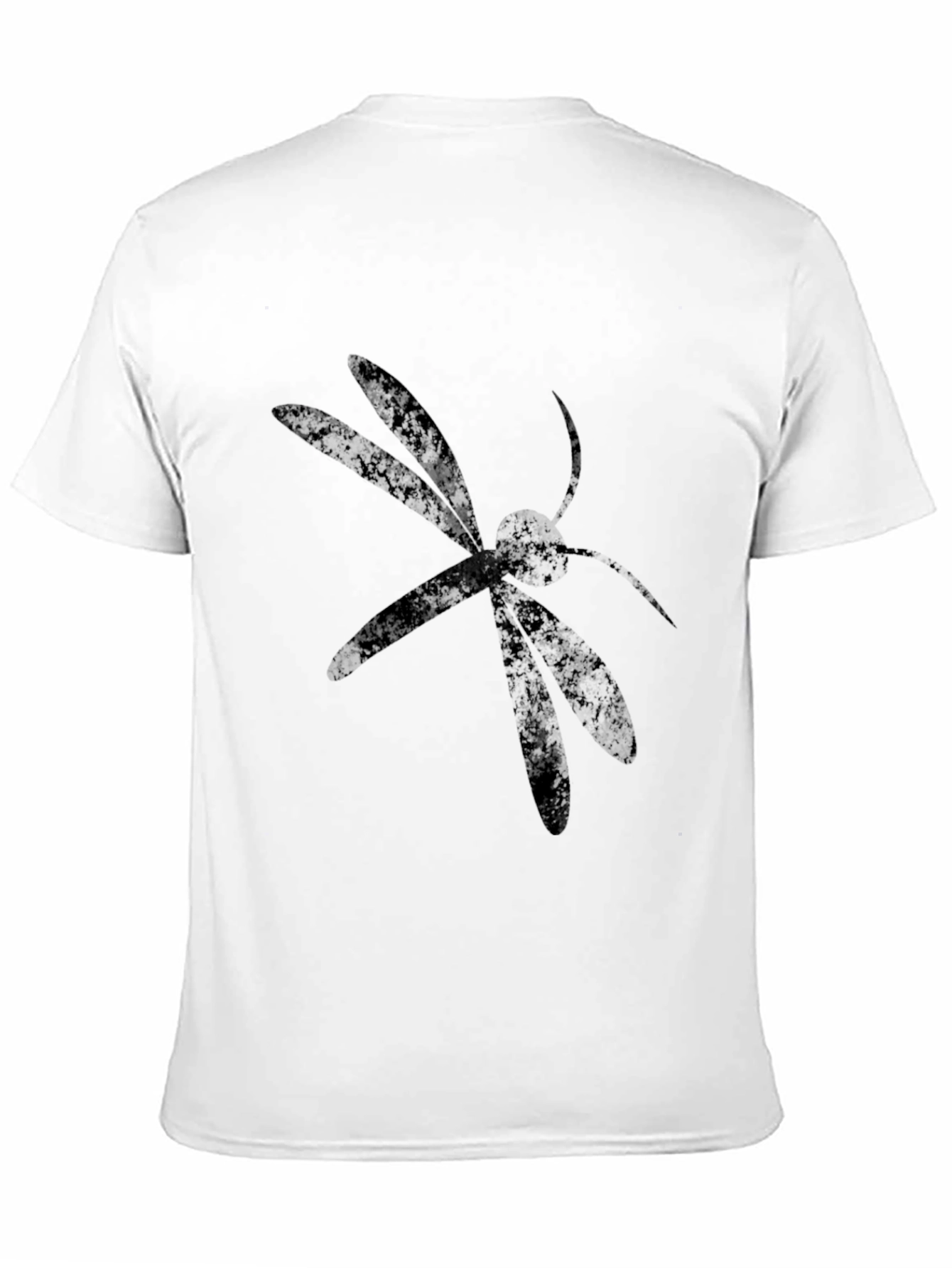Black Dragonfly Graphic Tee - Modern Insect Design