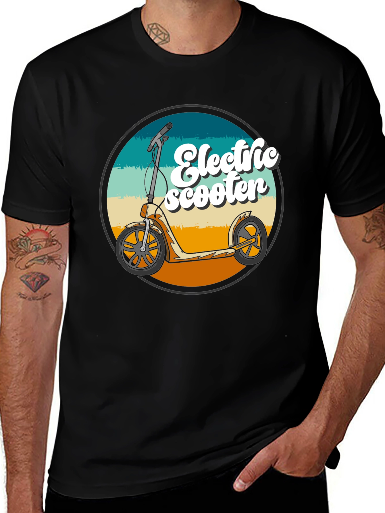 Electric Scooter Retro Style T-Shirt