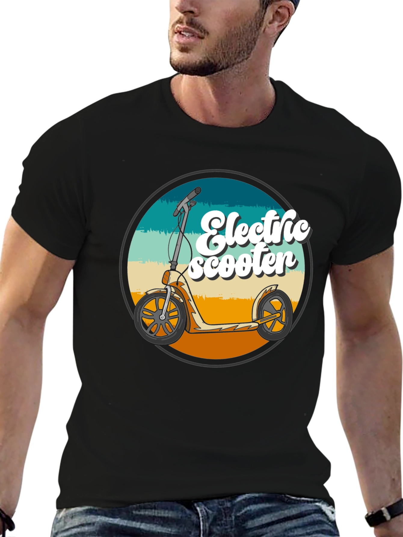 Electric Scooter Retro Style T-Shirt