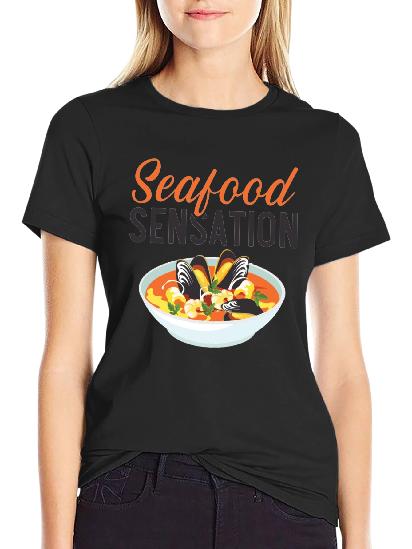 Seafood Sensation Graphic T-Shirt