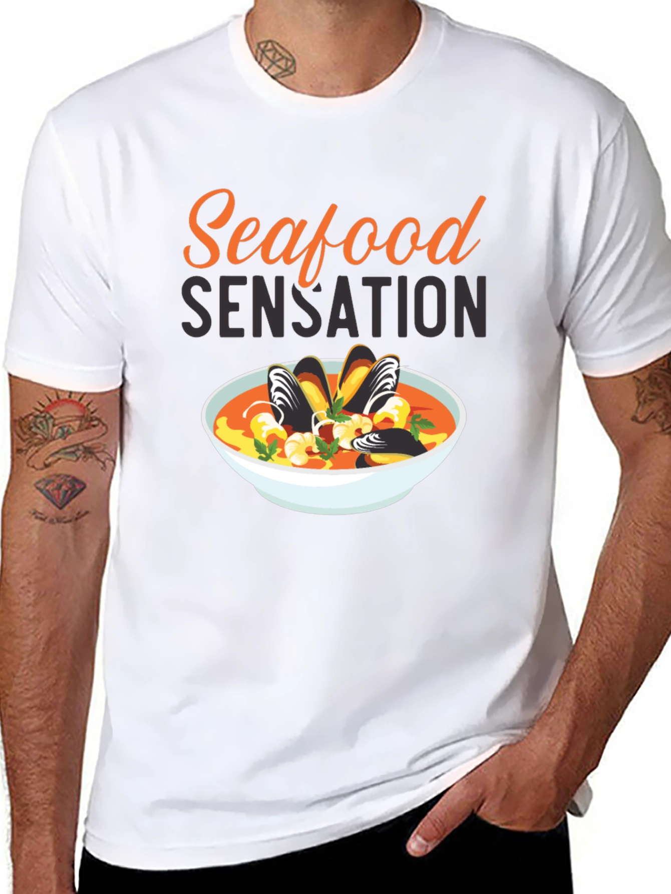 Seafood Sensation Graphic T-Shirt