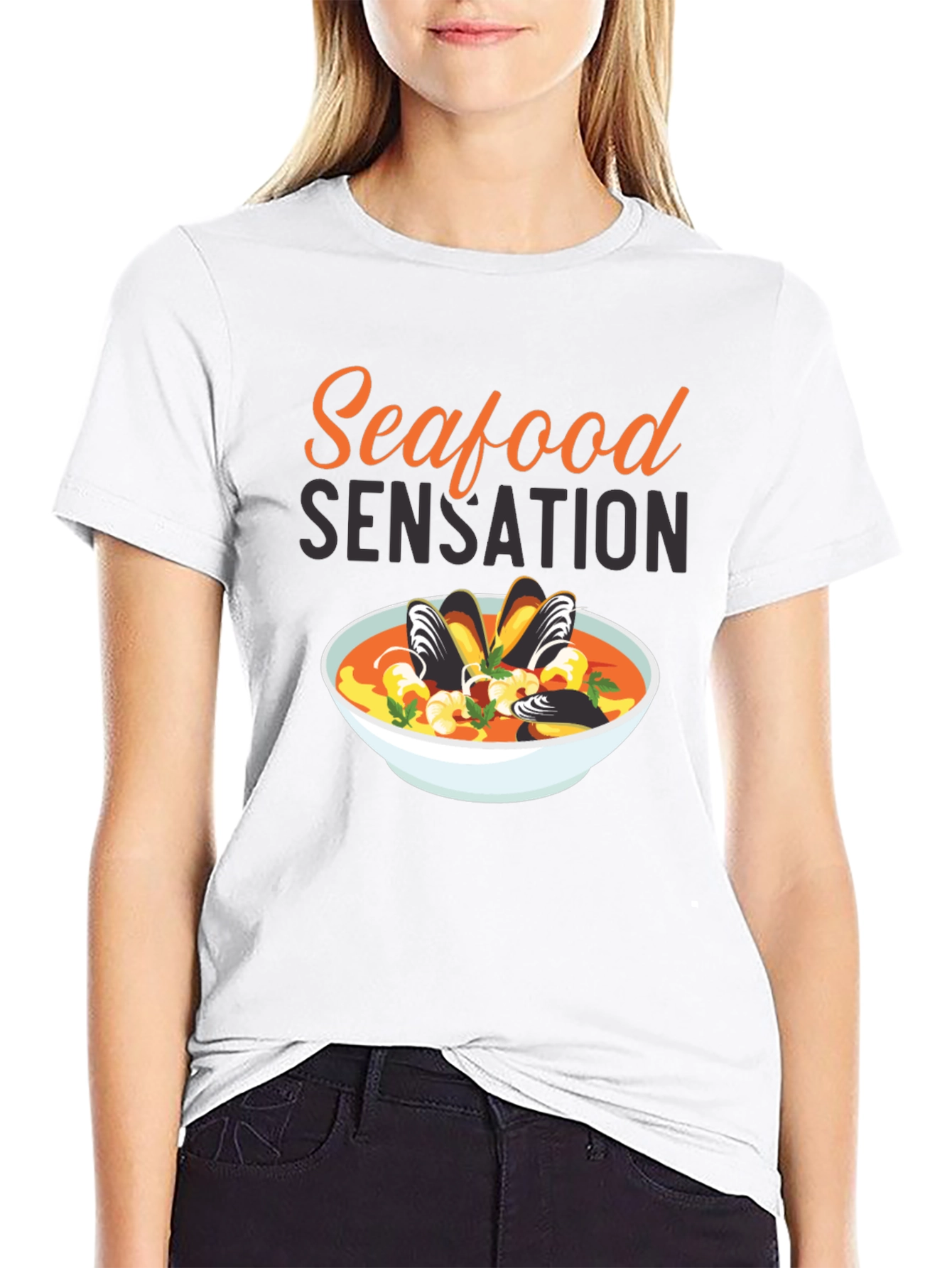 Seafood Sensation Graphic T-Shirt