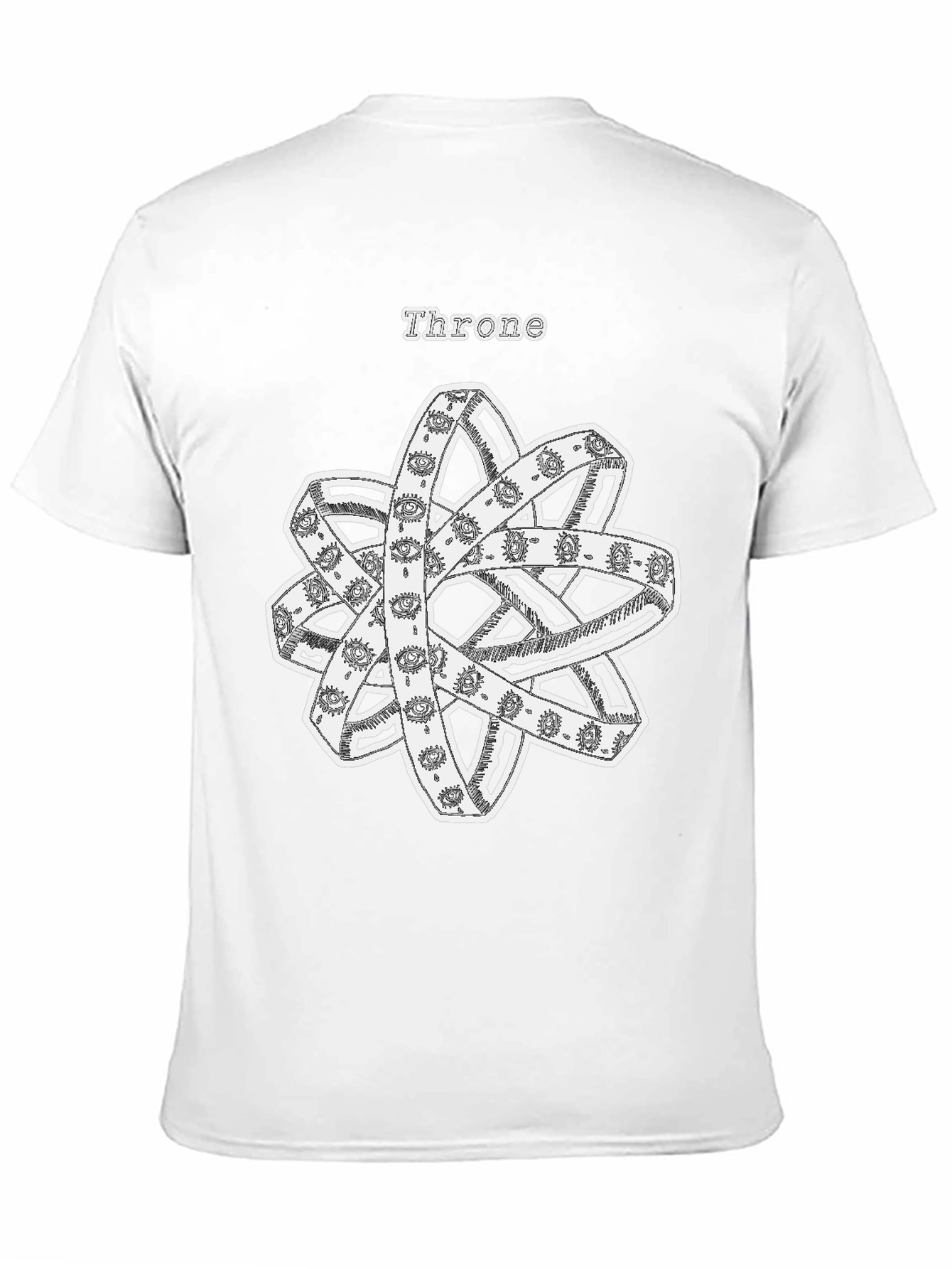 Throne Angelic T-Shirt | Occult Eye Rings Design