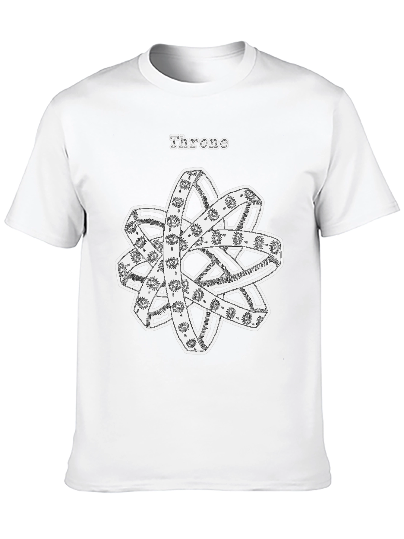Throne Angelic T-Shirt | Occult Eye Rings Design