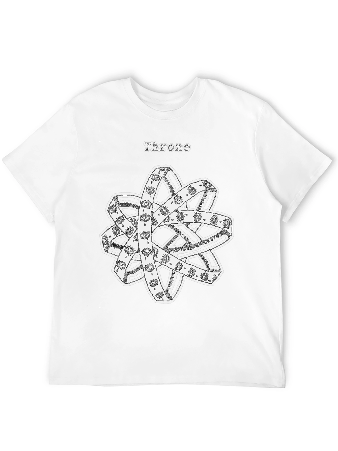 Throne Angelic T-Shirt | Occult Eye Rings Design
