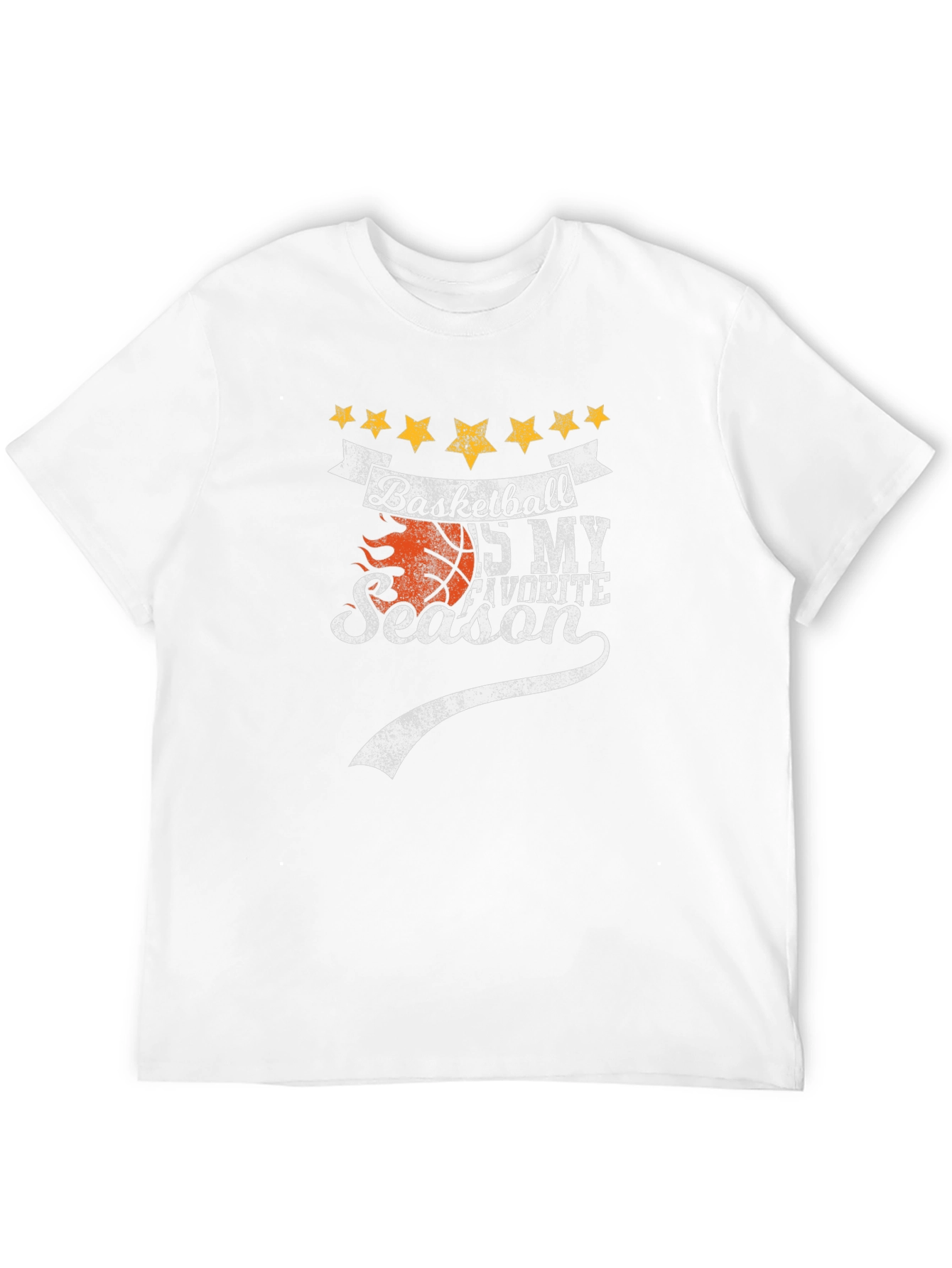 Basketball is My Favorite Season Black T-Shirt