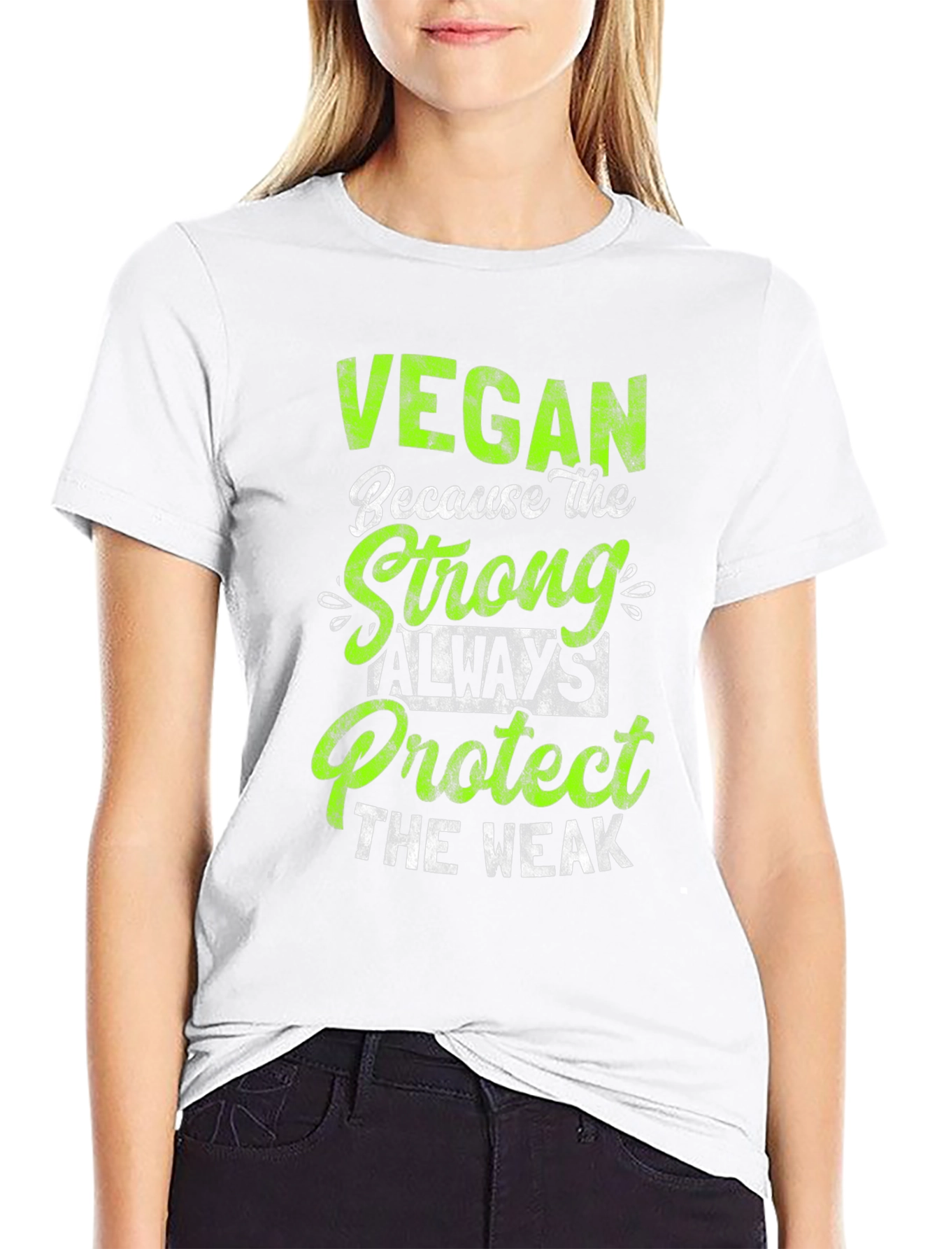 Vegan Strong Protect Graphic T-Shirt