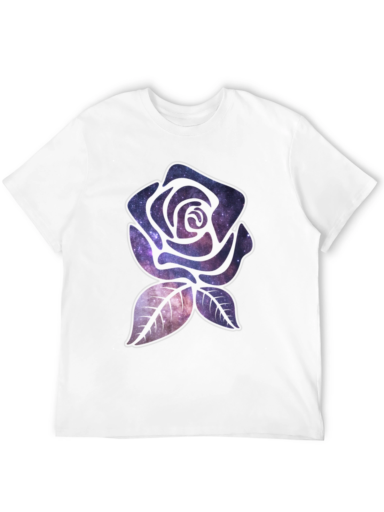 Galaxy Rose Graphic Tee - Unique Design