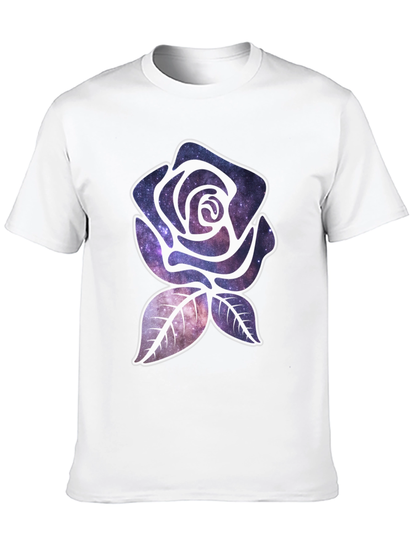 Galaxy Rose Graphic Tee - Unique Design