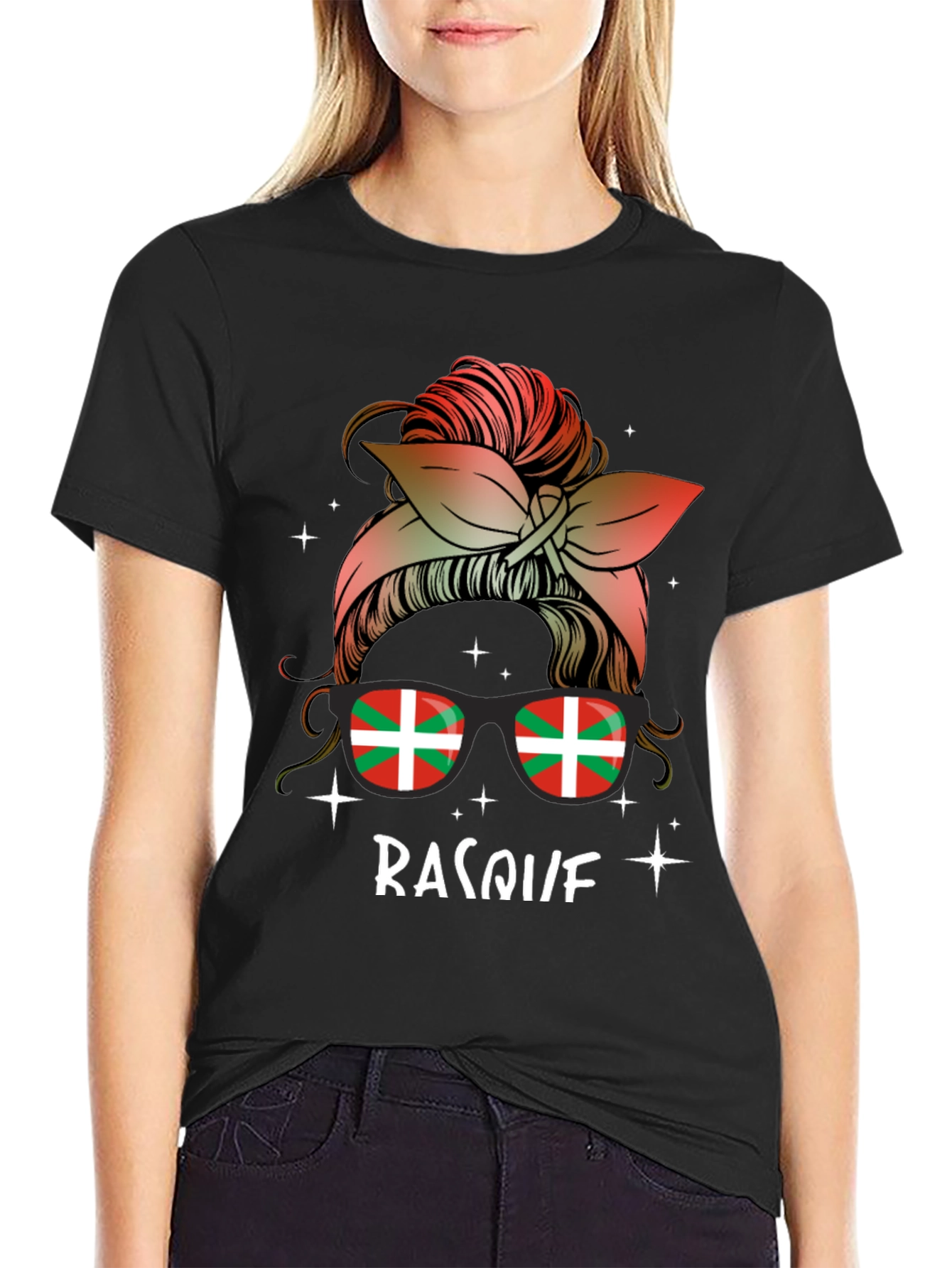 Basque Messy Bun T-Shirt