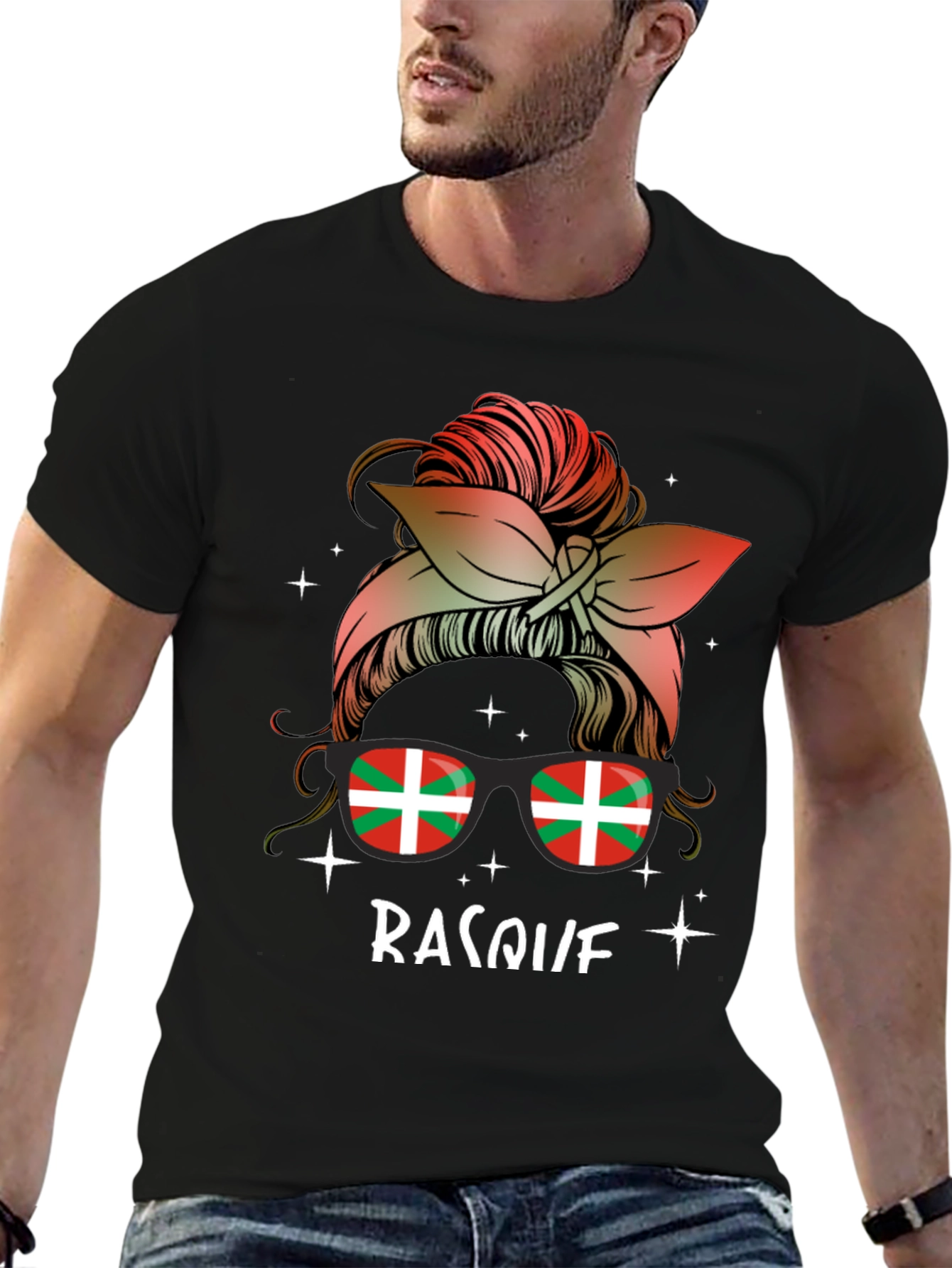 Basque Messy Bun T-Shirt