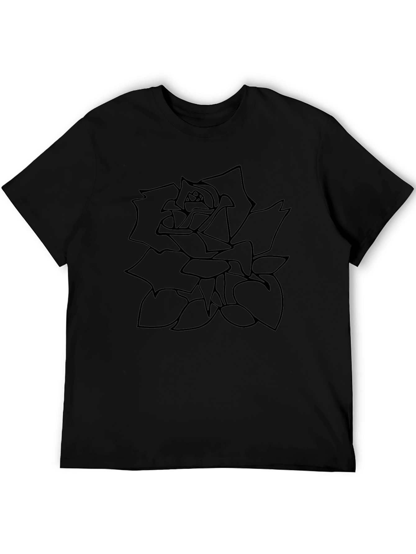 Black Rose Graphic Tee - Stylish & Unique!