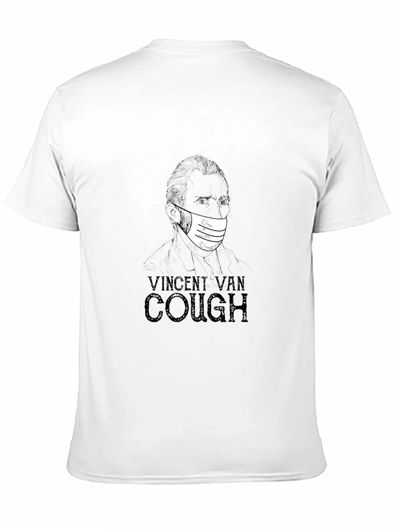 Vincent Van Cough Graphic T-Shirt - Black