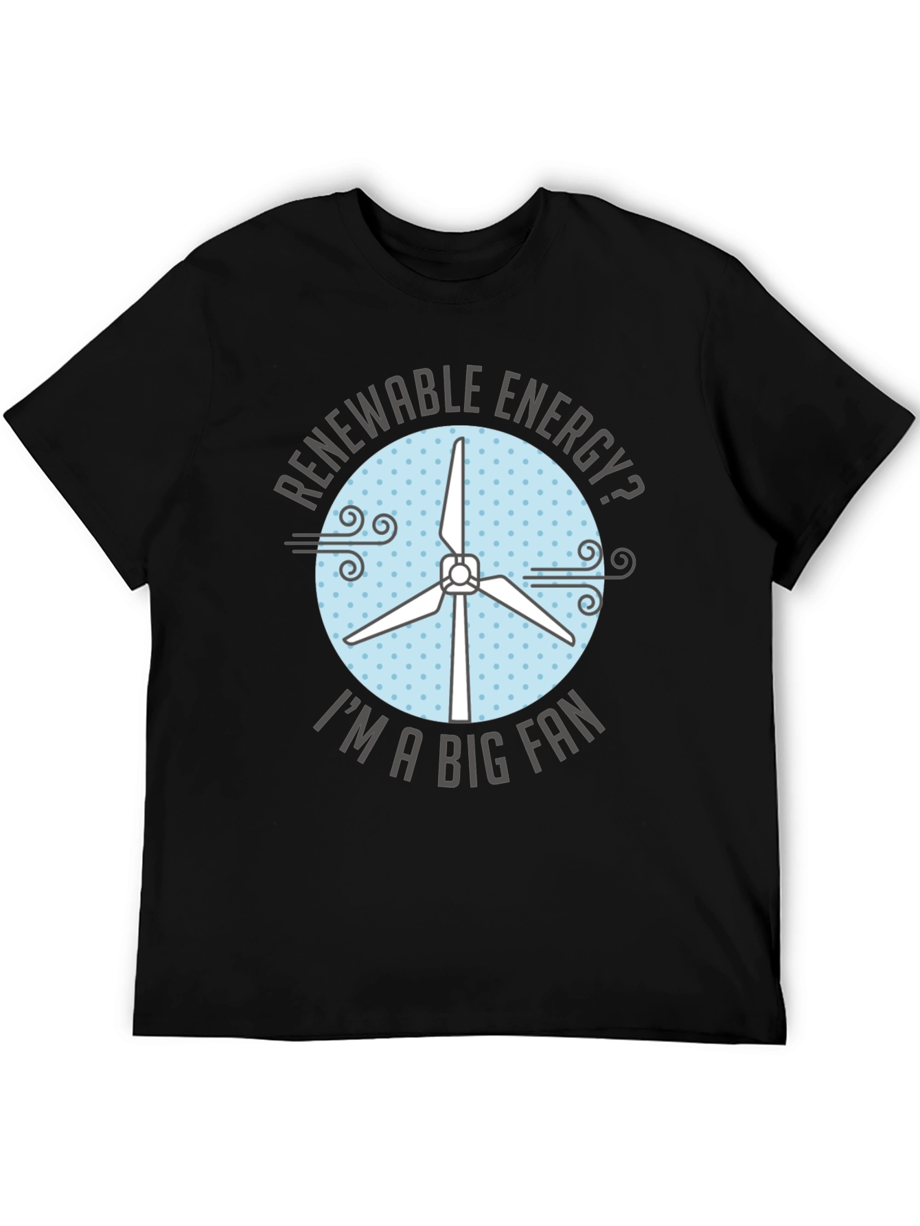 Renewable Energy Fan T-Shirt - Eco-Friendly Design