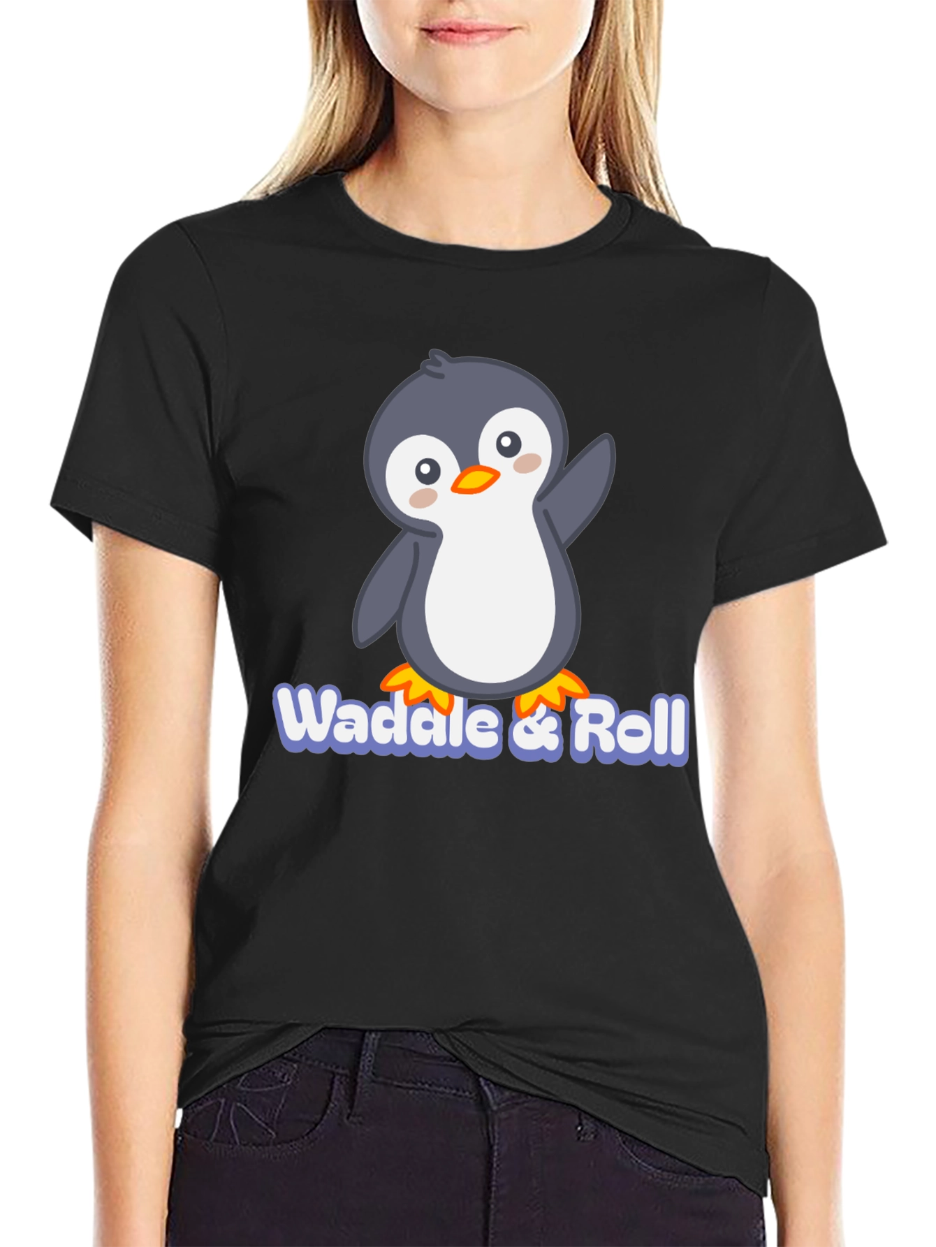Waddle & Roll Penguin T-Shirt