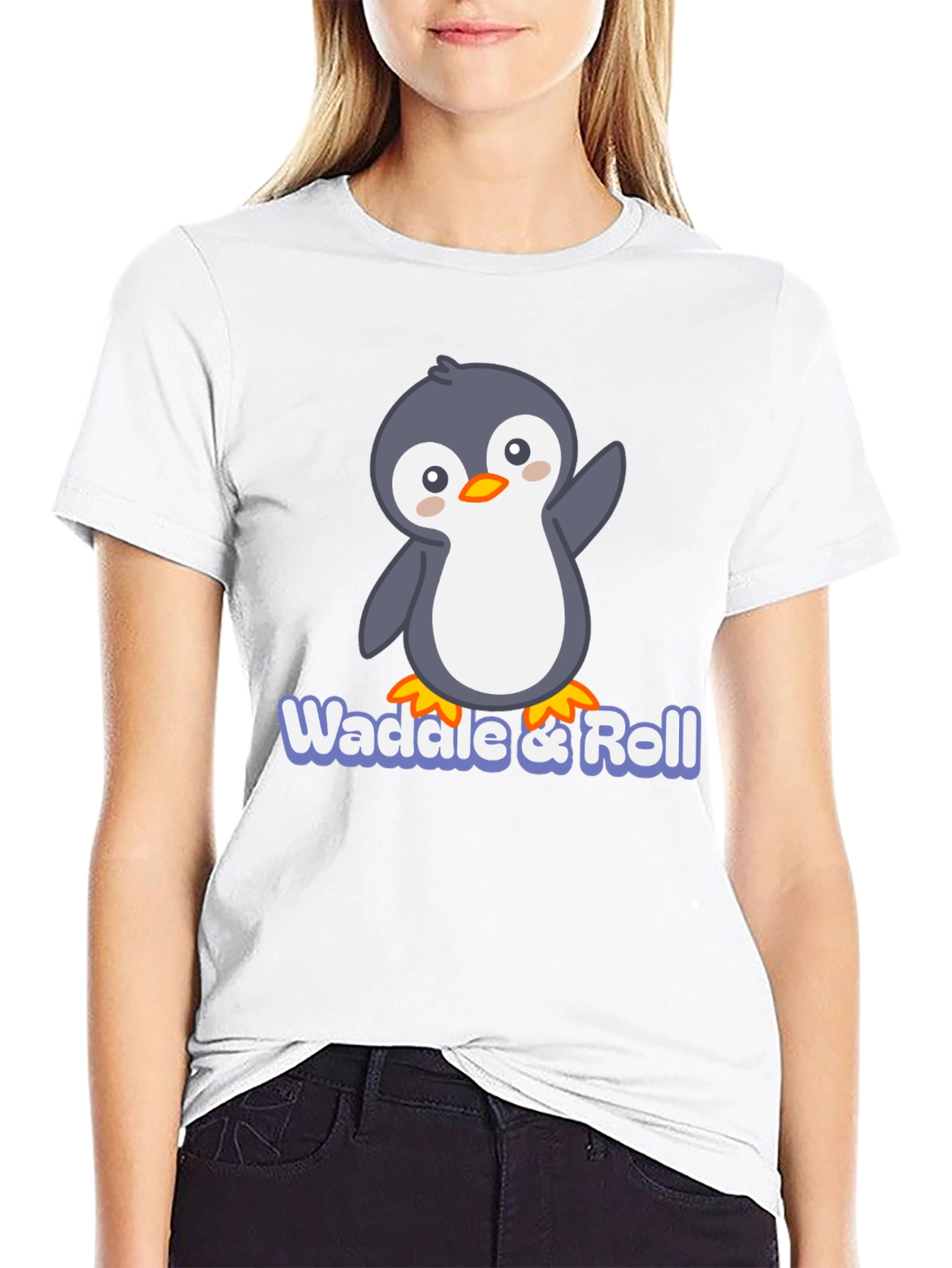 Waddle & Roll Penguin T-Shirt