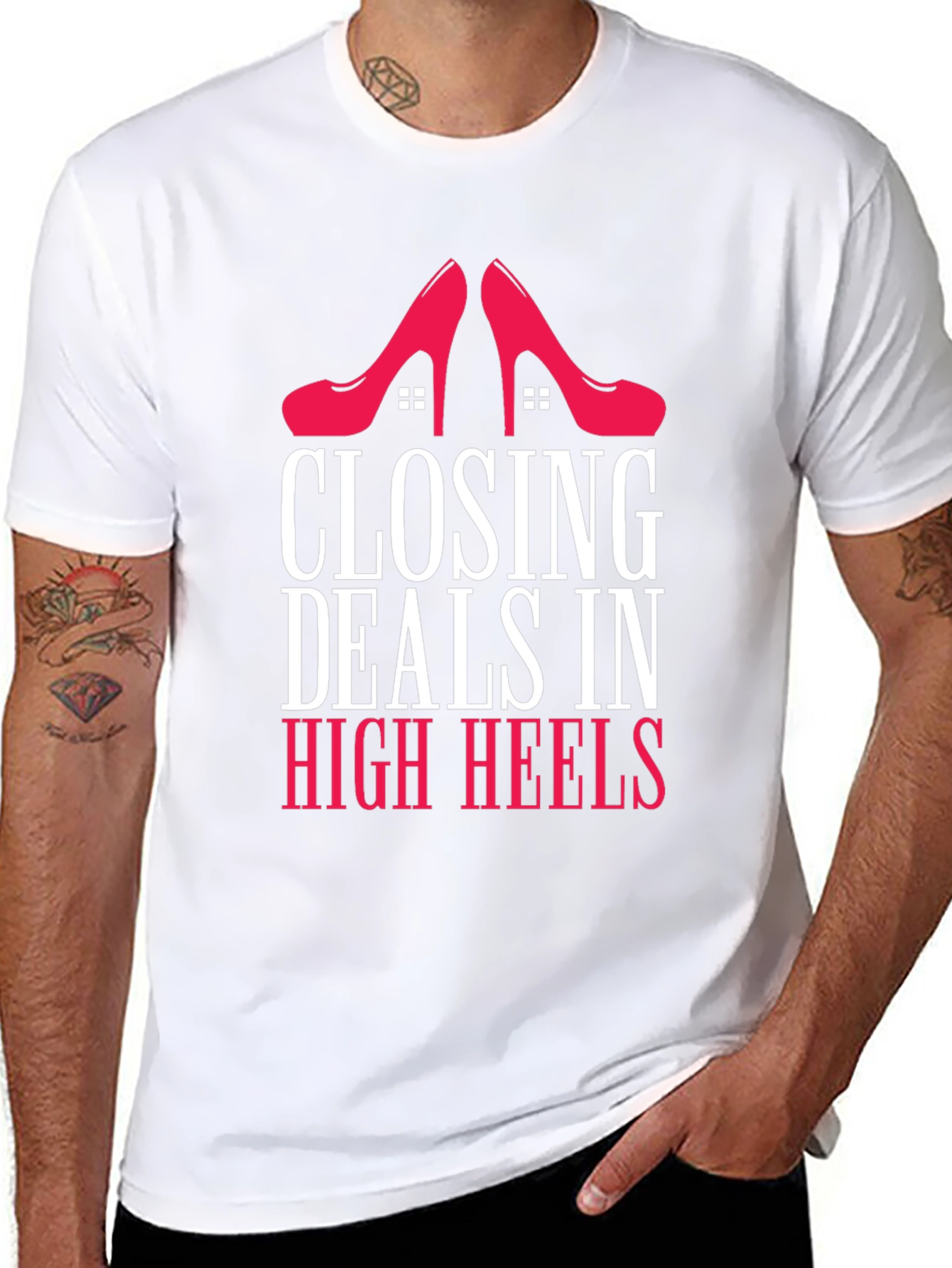 Closing Deals in High Heels Graphic Tee