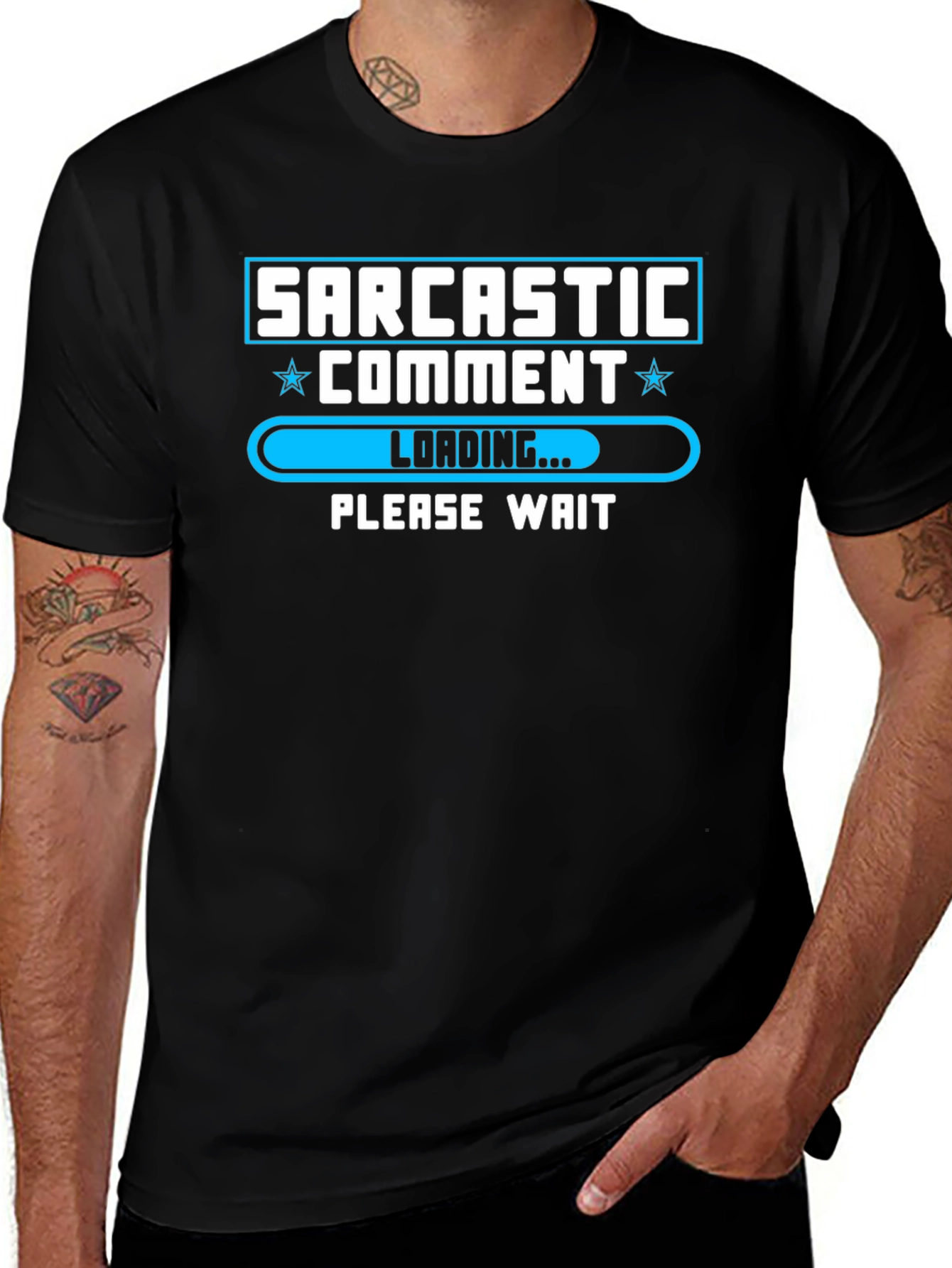 Sarcastic Comment Loading Funny Graphic T-Shirt