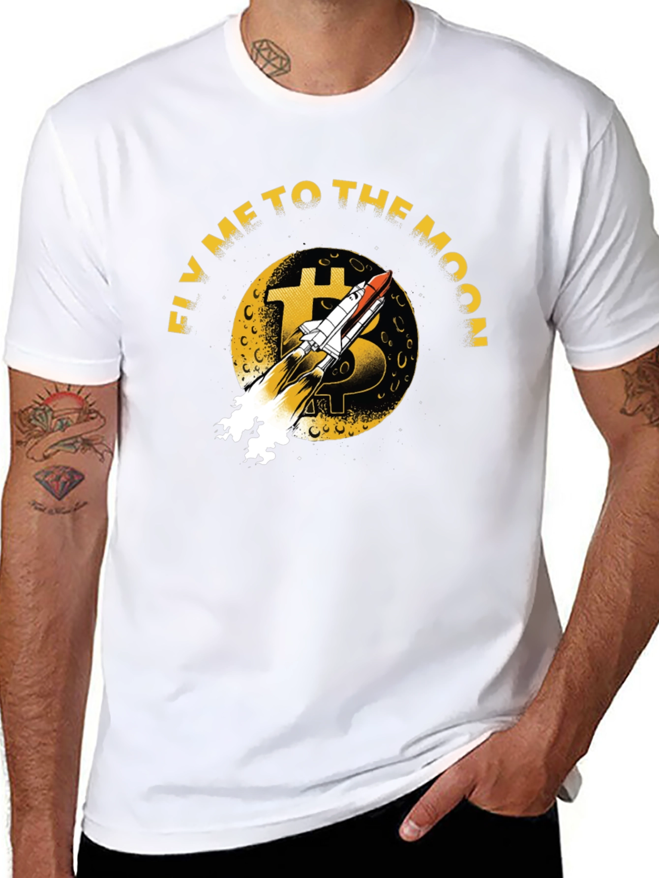 Fly Me To The Moon Bitcoin T-Shirt