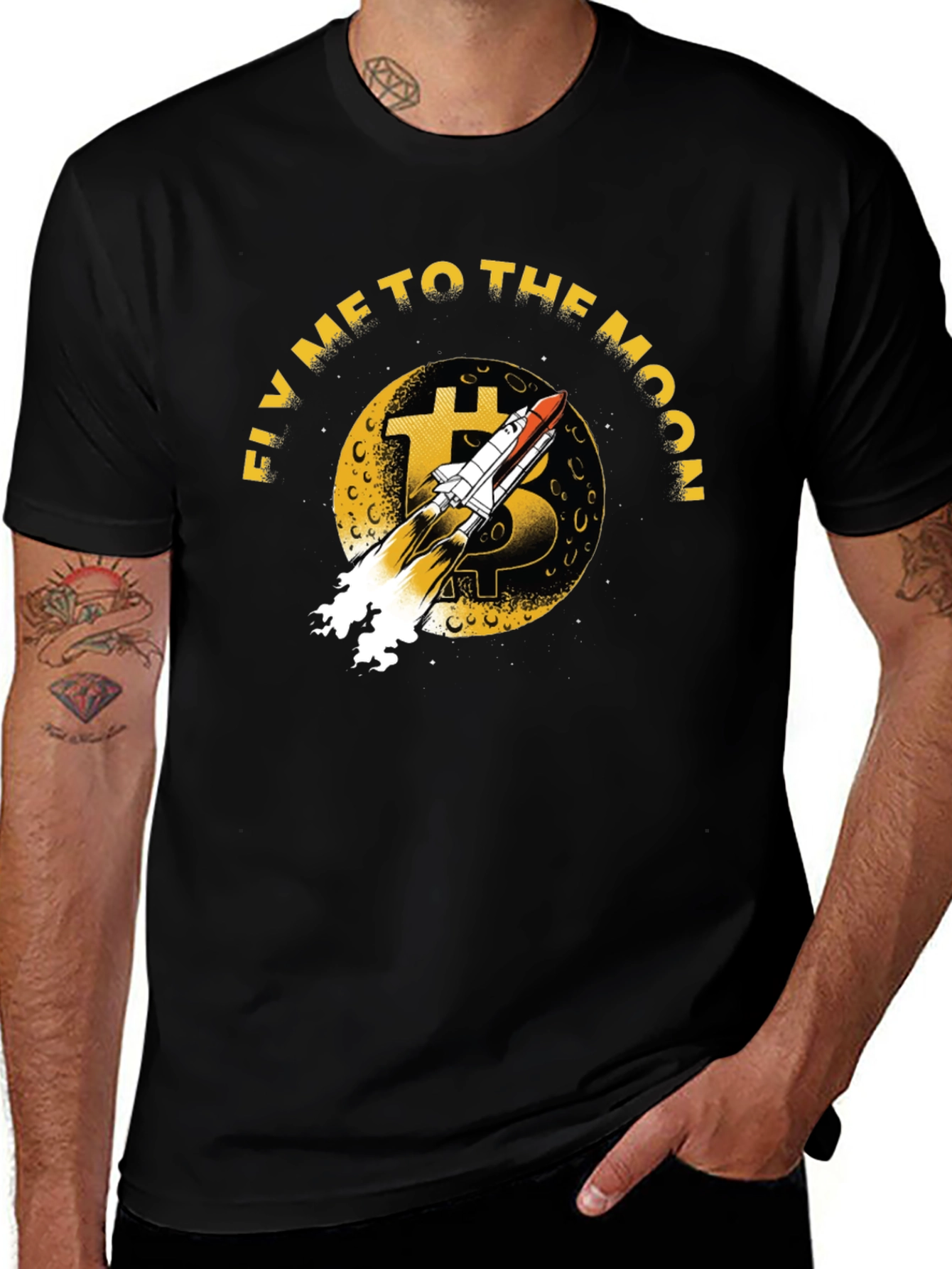 Fly Me To The Moon Bitcoin T-Shirt