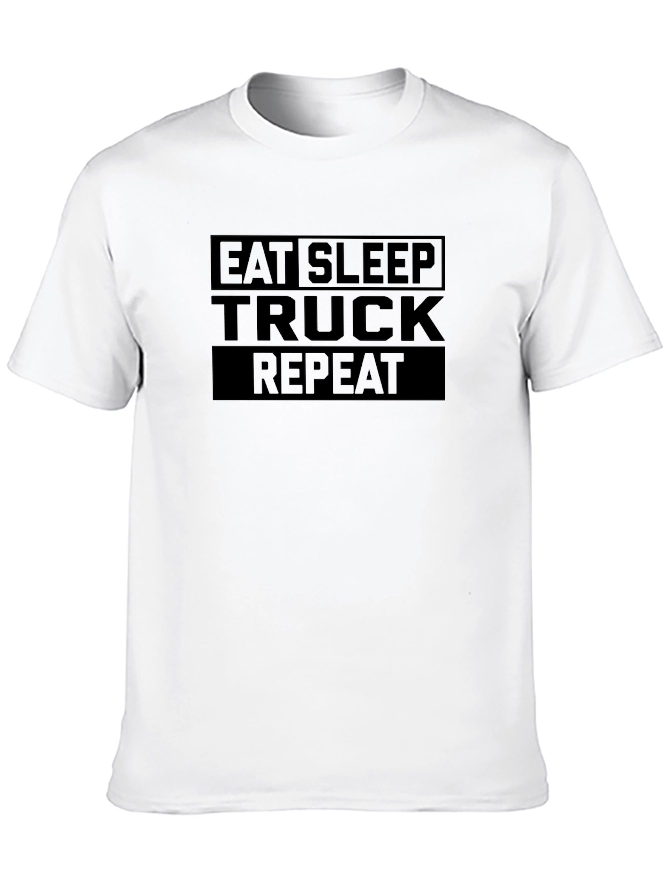 Eat Sleep Truck Repeat Black T-Shirt