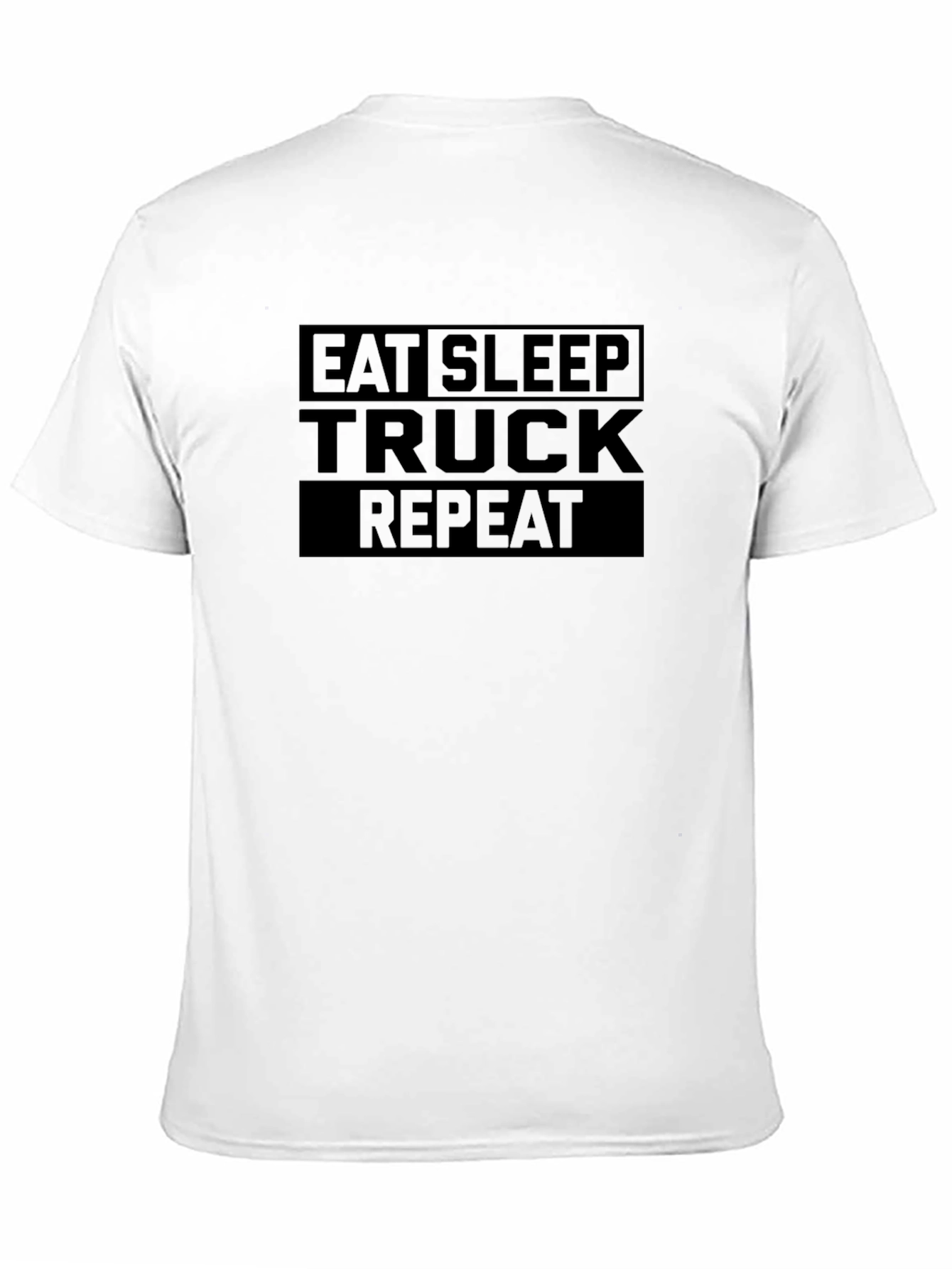 Eat Sleep Truck Repeat Black T-Shirt