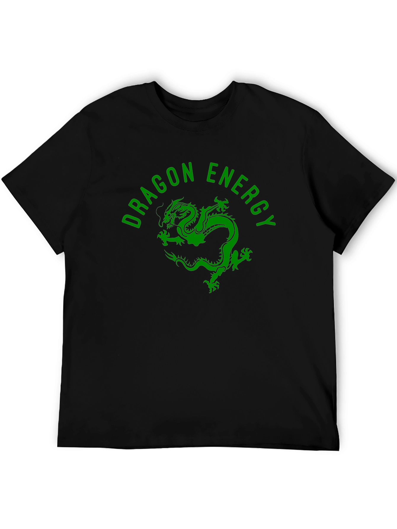 Dragon Energy Graphic Tee - Black Cotton Blend