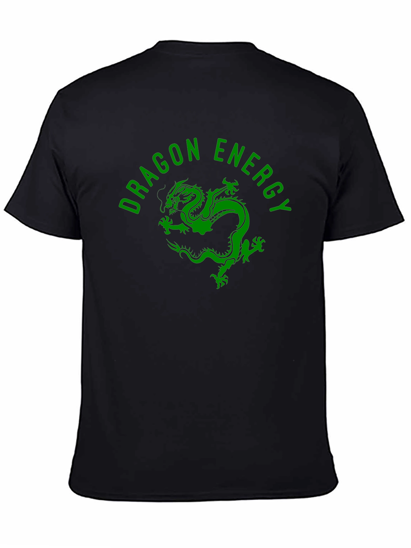 Dragon Energy Graphic Tee - Black Cotton Blend