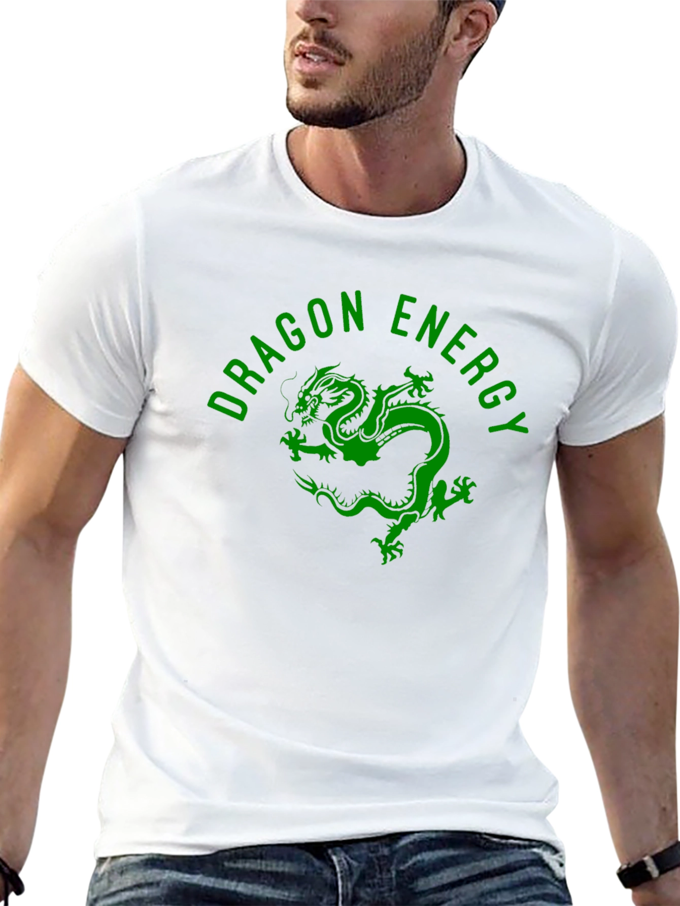 Dragon Energy Graphic Tee - Black Cotton Blend