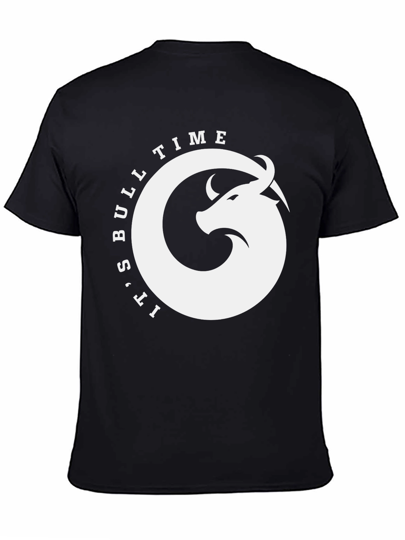Bull Time Black Graphic Tee