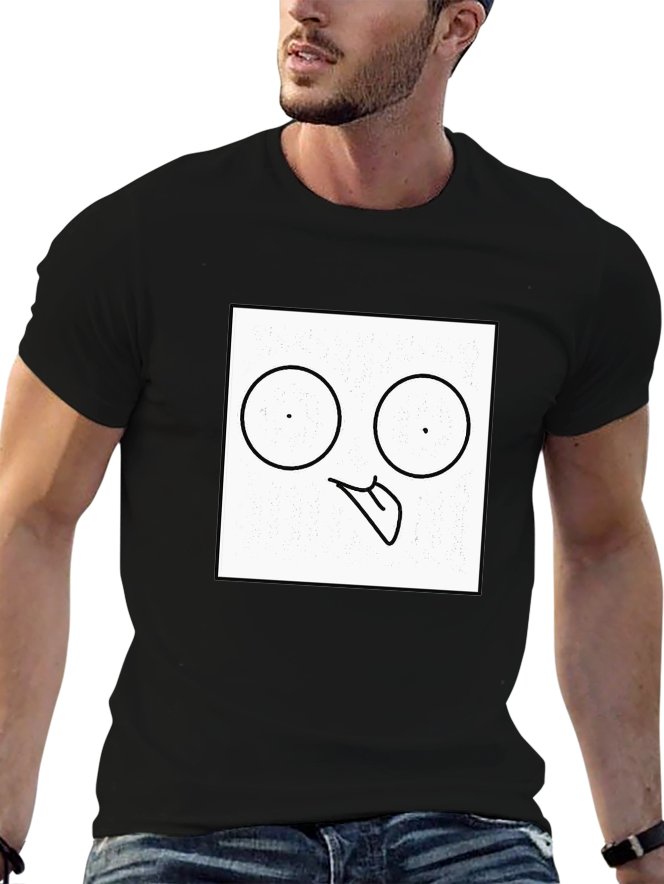 Funny Face Black T-Shirt