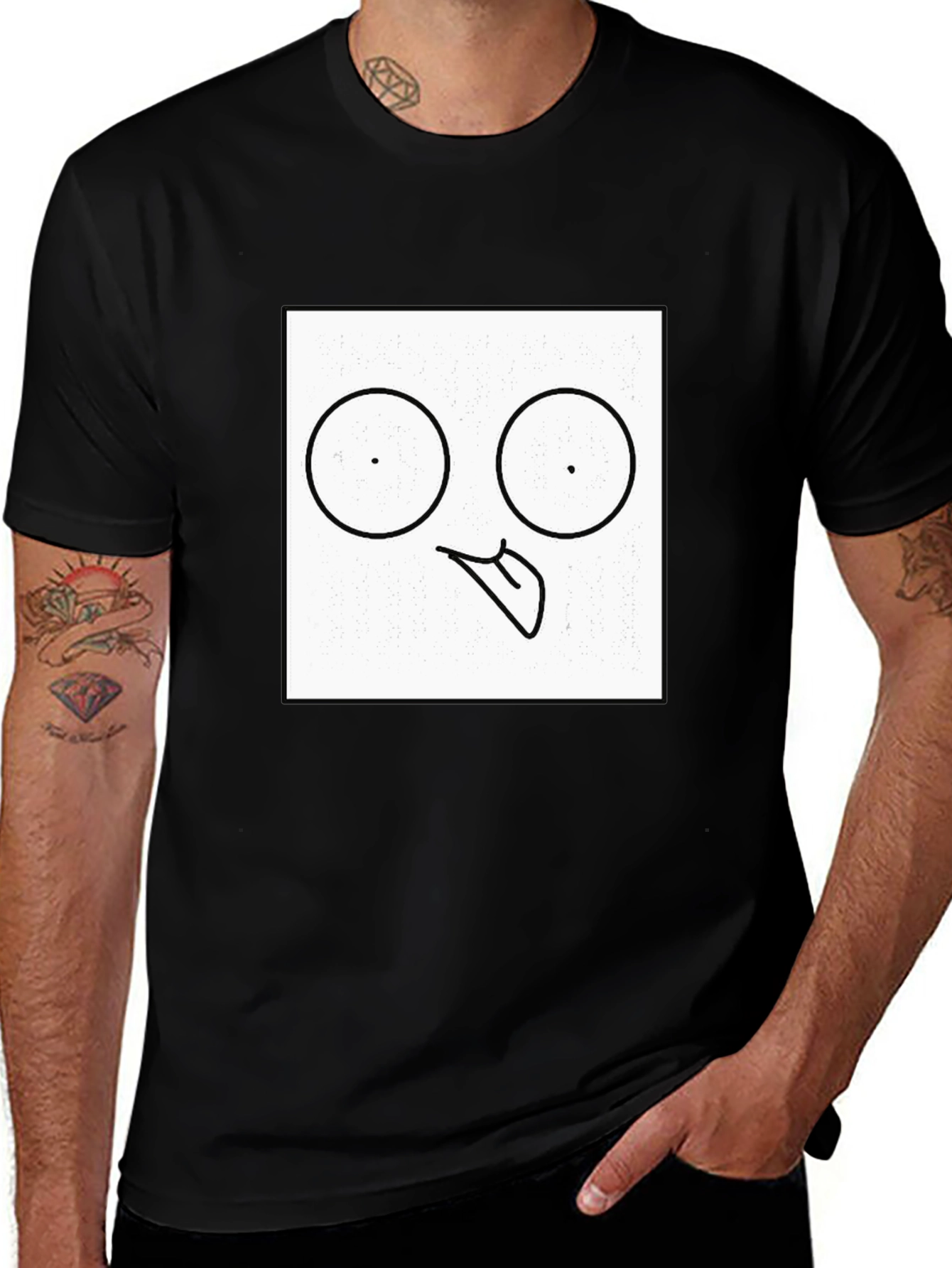Funny Face Black T-Shirt