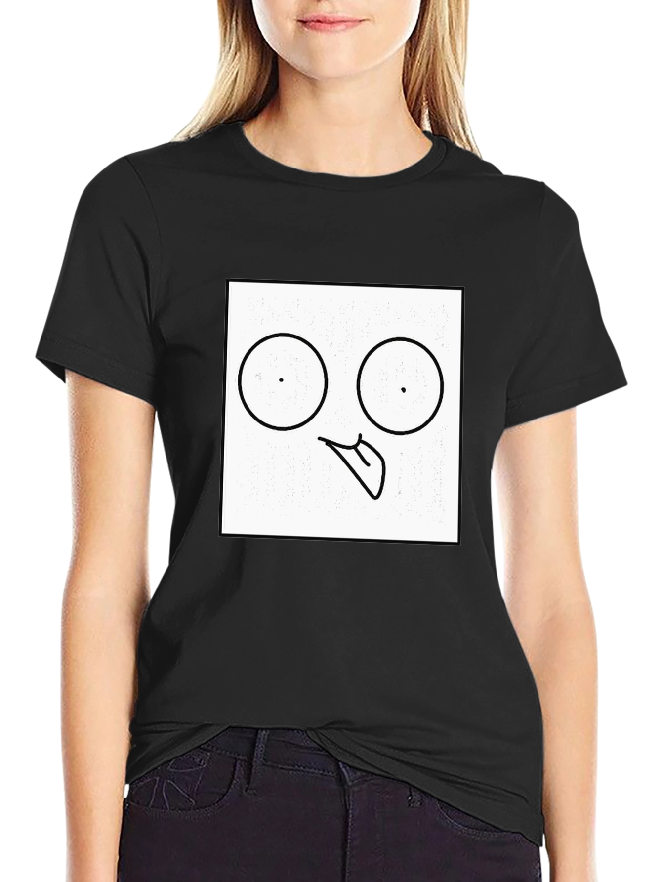 Funny Face Black T-Shirt