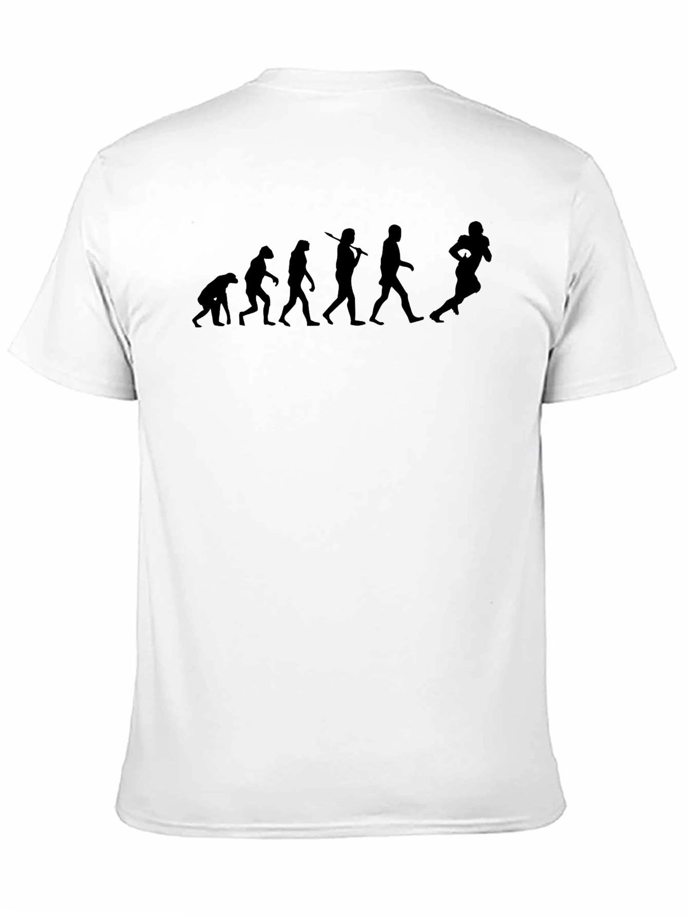 Evolution of Football Black T-Shirt