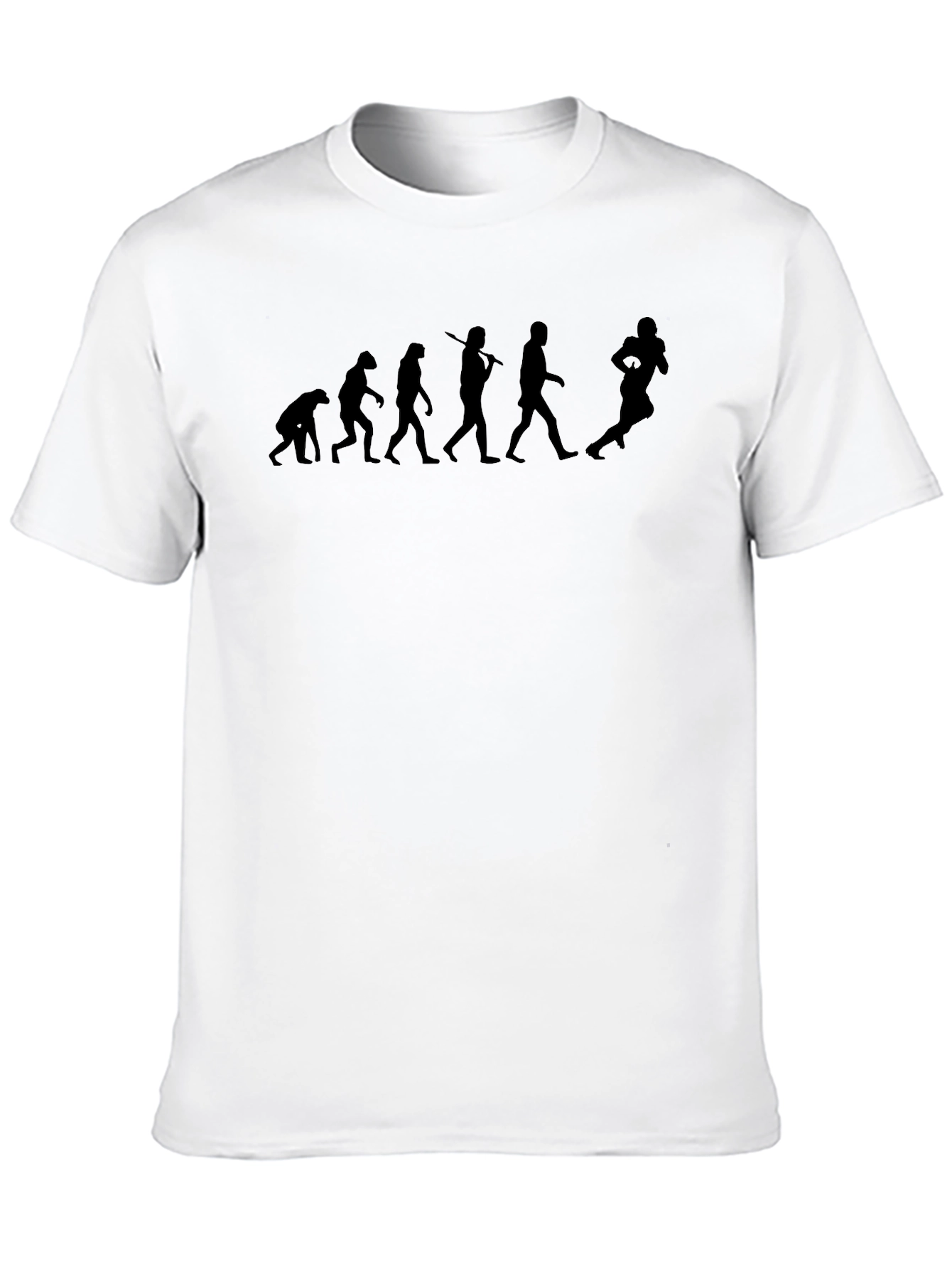 Evolution of Football Black T-Shirt