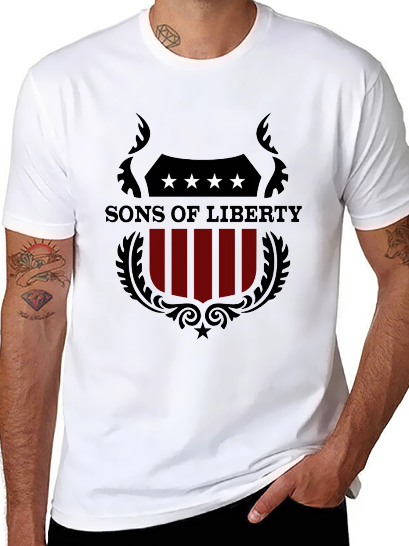 Sons of Liberty Black Graphic Tee