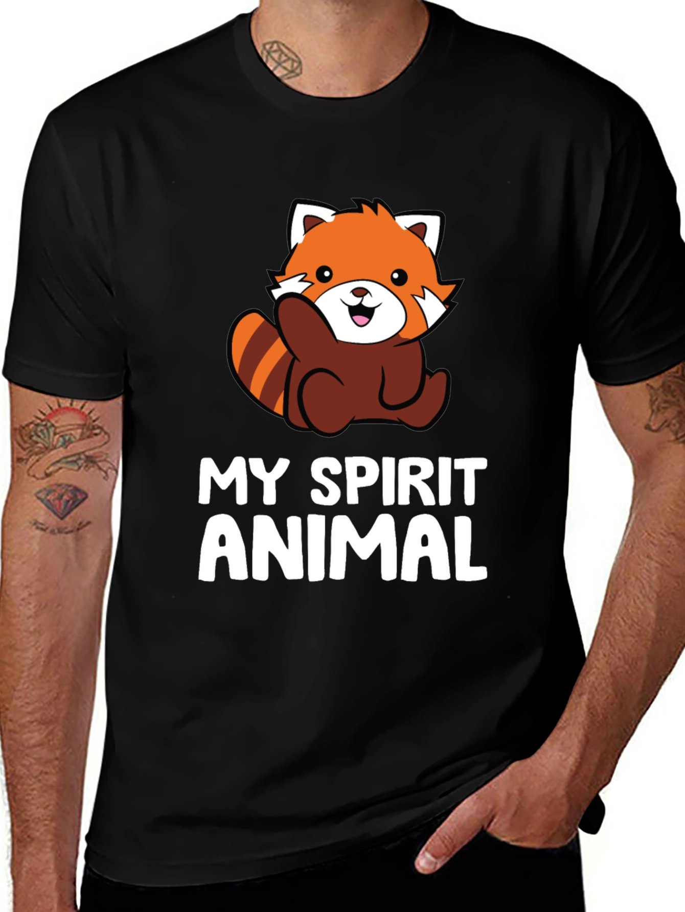 Red Panda Spirit Animal Graphic Tee