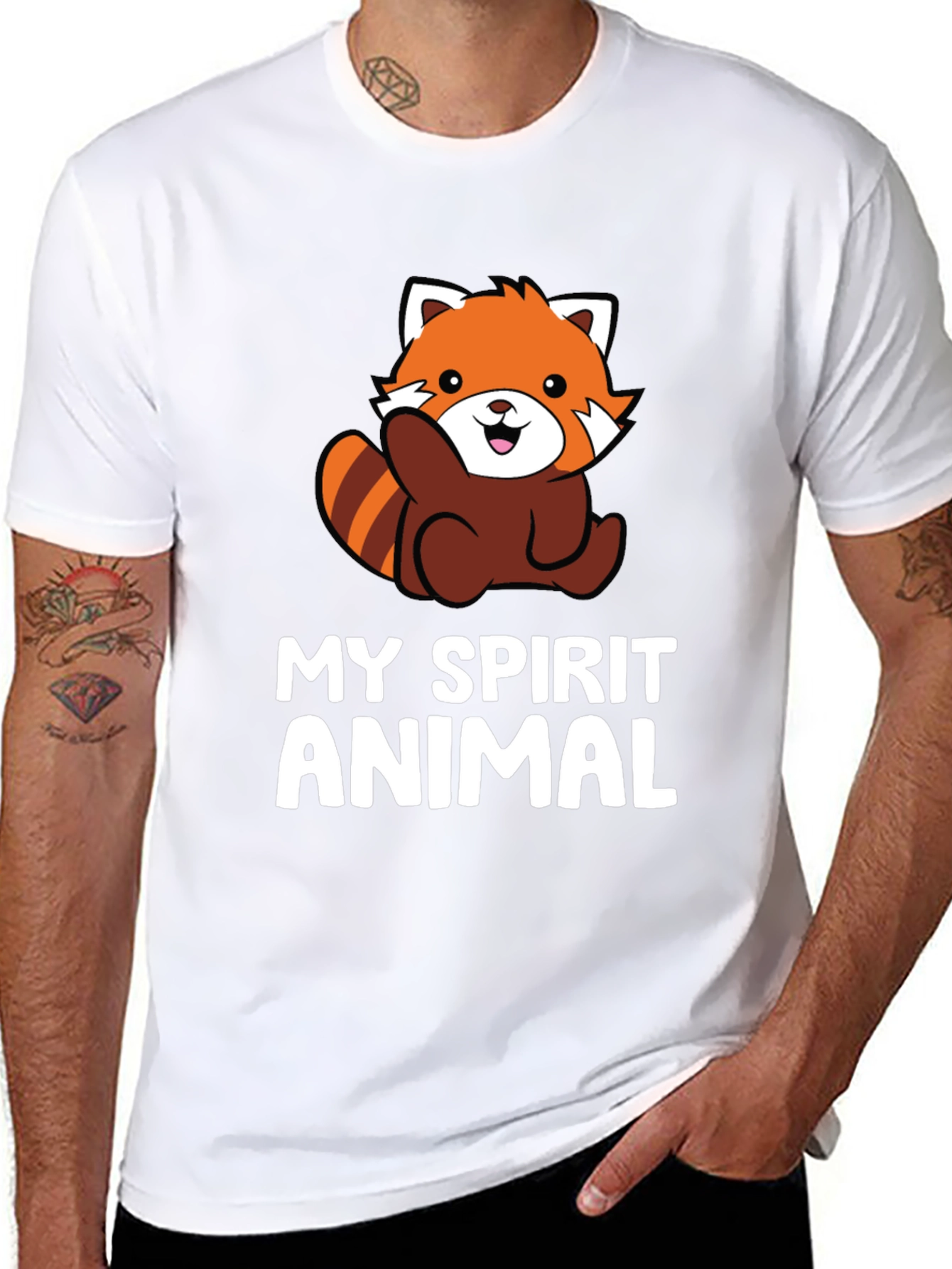 Red Panda Spirit Animal Graphic Tee