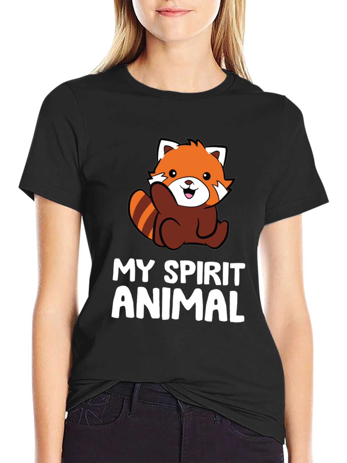 Red Panda Spirit Animal Graphic Tee