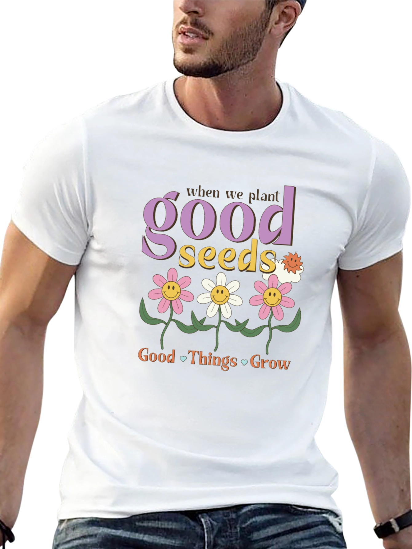 Good Seeds Grow T-Shirt - Black Graphic Tee