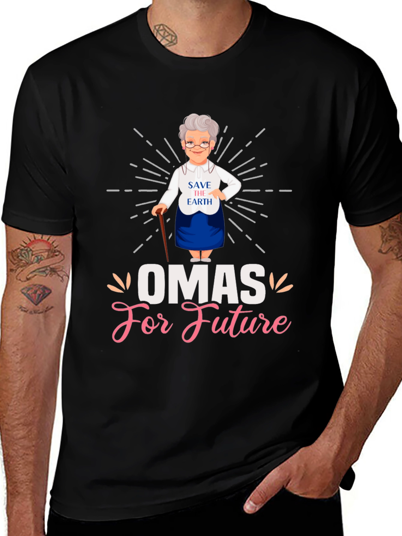 Omas for Future T-Shirt - Save the Earth