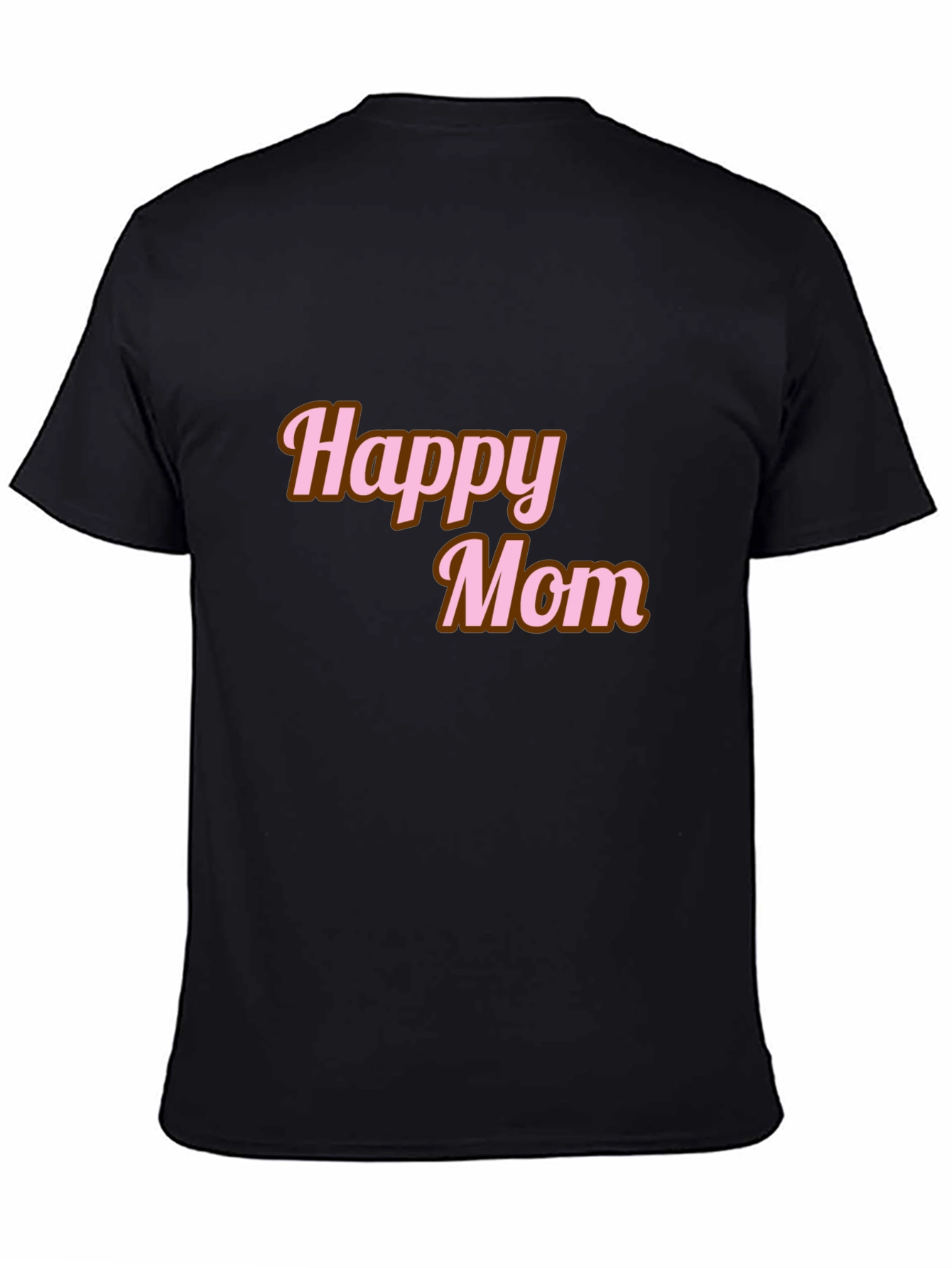 Happy Mom Black T-Shirt