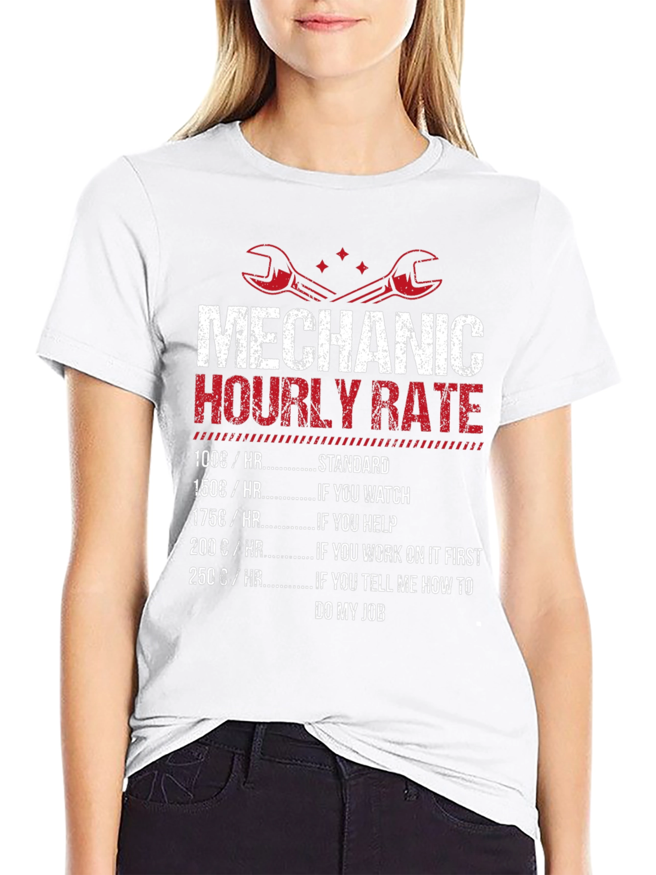 Mechanic Hourly Rate Black T-Shirt