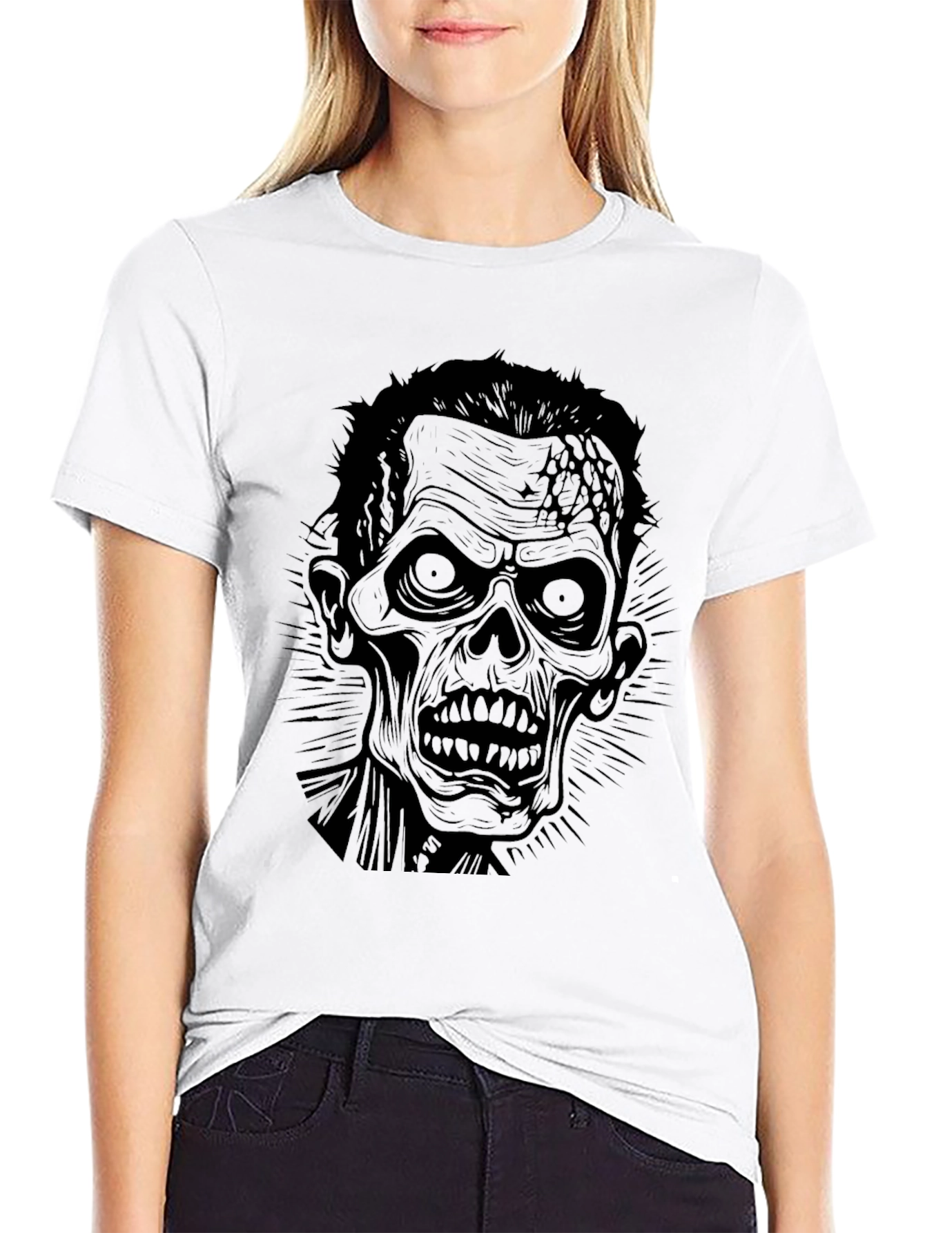 Zombie Graphic Black T-Shirt