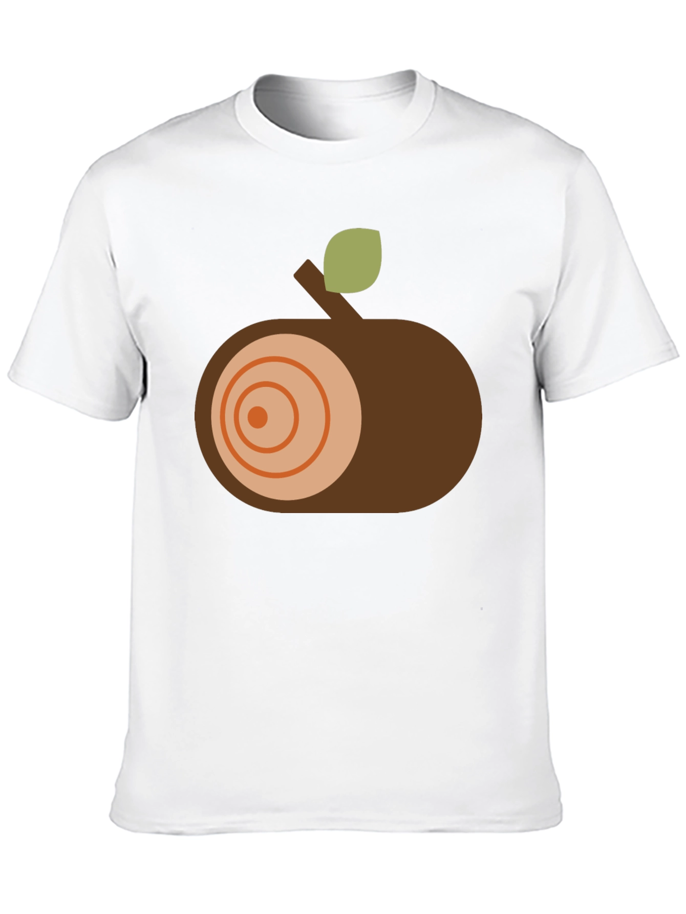 Abstract Log Slice Graphic Tee - Black