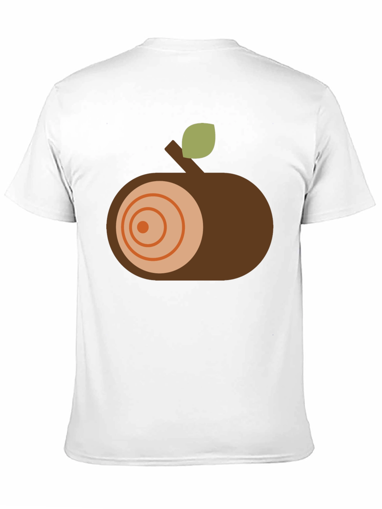 Abstract Log Slice Graphic Tee - Black