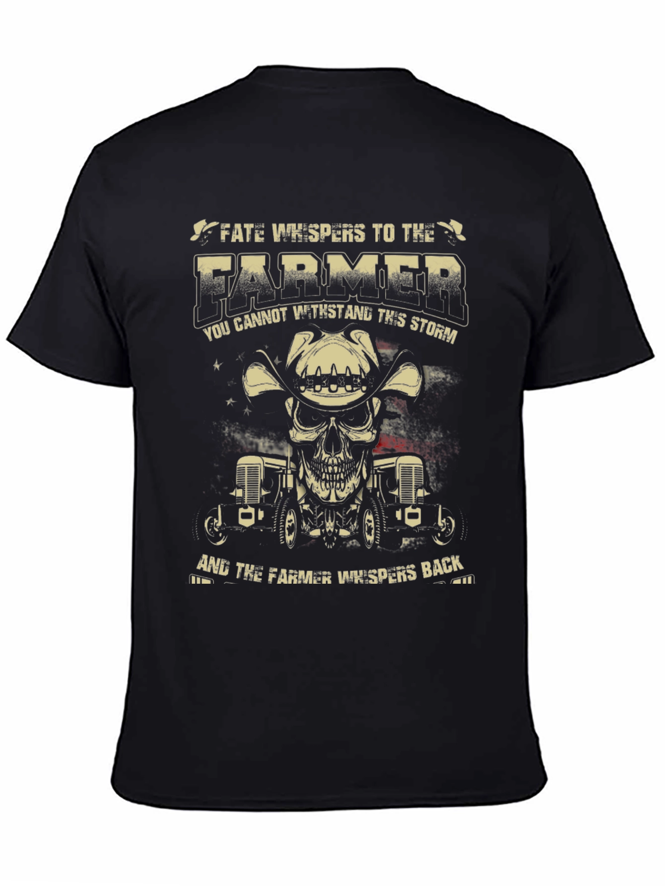 Farmer Skull Graphic T-Shirt - Fate Whispers